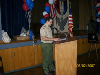 Eagle Scout and brother Nick participates in ceremony