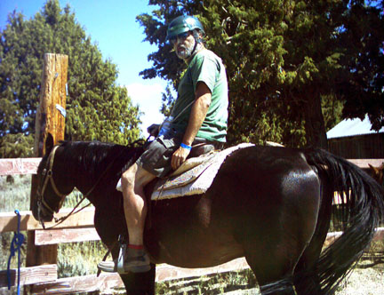 Scoutmaster on a horse