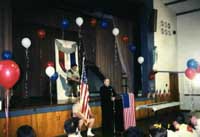 Eagle Court of Honor. The invocation and a view of the stage.