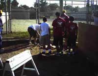 Preparing to install the backstop
