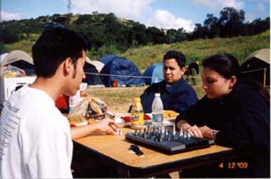 Venturers playing chess - Where are the uniforms?